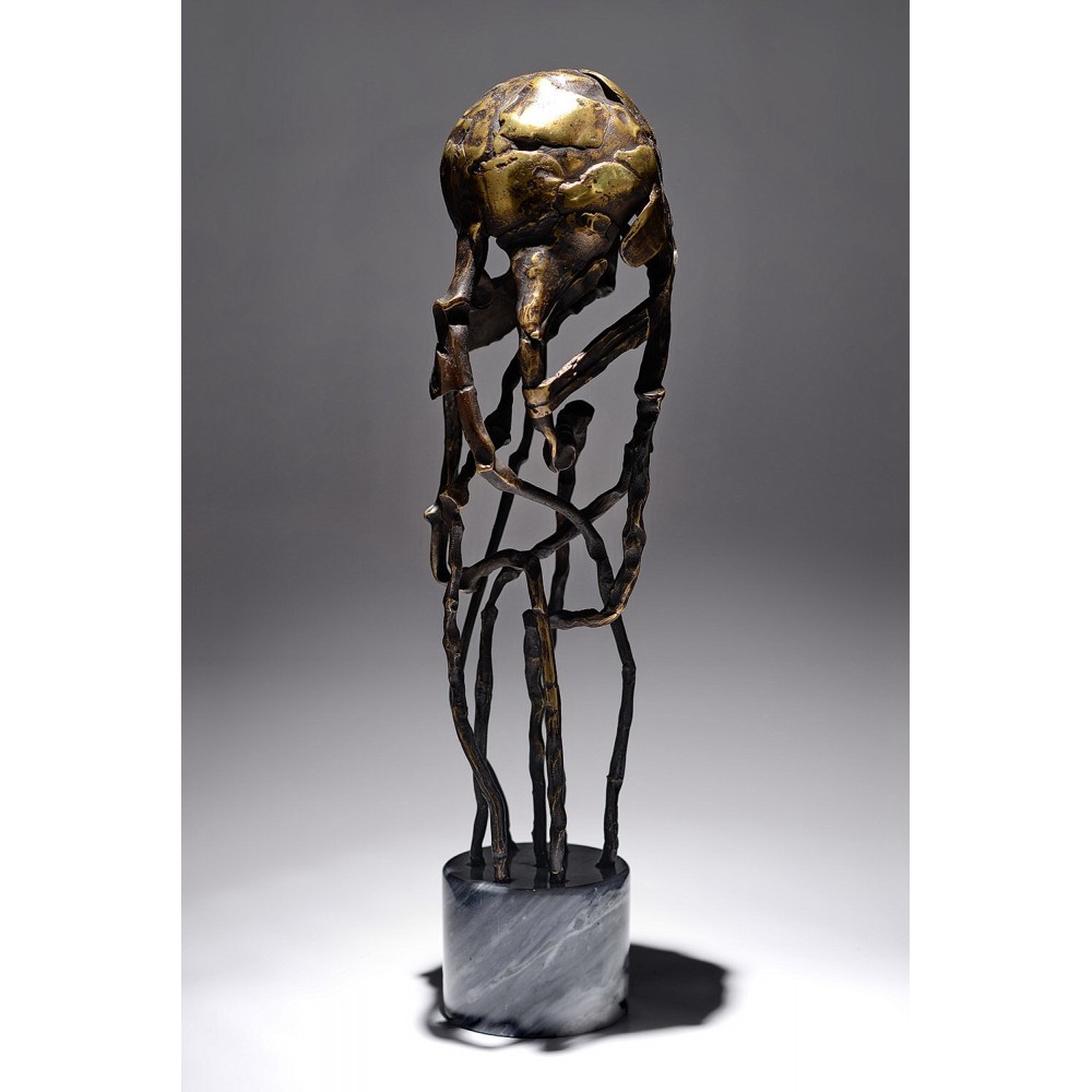 Clepsidra - sculptură în bronz, artist Liviu Bumbu